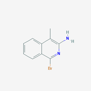 molecular formula C10H9BrN2 B1593714 1-溴-4-甲基异喹啉-3-胺 CAS No. 28970-71-0