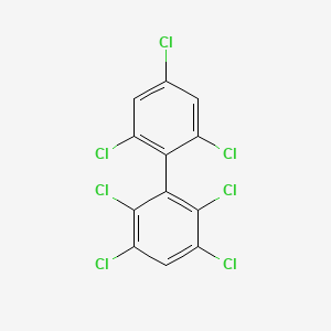 molecular formula C12H3Cl7 B1593726 2,2',3,4',5,6,6'-Heptachlorobiphenyl CAS No. 74487-85-7