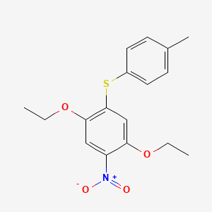 molecular formula C17H19NO4S B1593734 (2,5-Diethoxy-4-nitrophenyl)(p-tolyl)sulfane CAS No. 68400-47-5