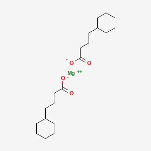 molecular formula C20H34MgO4 B1593737 Cyclohexanebutanoic acid, magnesium salt (2:1) CAS No. 62669-64-1