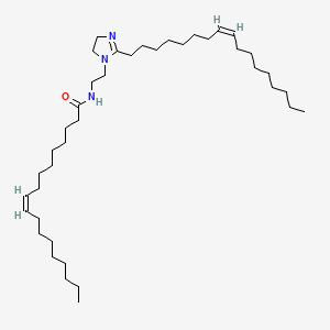 molecular formula C40H75N3O B1593739 1-(2-Oleylamidoethyl)-2-noroleyl-2-imidazoline CAS No. 63441-26-9