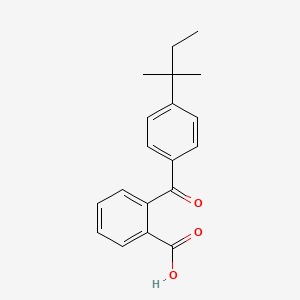 molecular formula C19H20O3 B1593740 2-[4-(1,1-Dimethylpropyl)benzoyl]benzoic acid CAS No. 64164-99-4