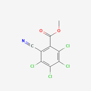 molecular formula C9H3Cl4NO2 B1593784 Methyl 2,3,4,5-tetrachloro-6-cyanobenzoate CAS No. 5358-06-5