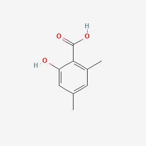 molecular formula C9H10O3 B1593786 2-羟基-4,6-二甲基苯甲酸 CAS No. 6370-32-7