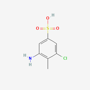molecular formula C7H8ClNO3S B1593787 Benzenesulfonic acid, 3-amino-5-chloro-4-methyl- CAS No. 6387-27-5