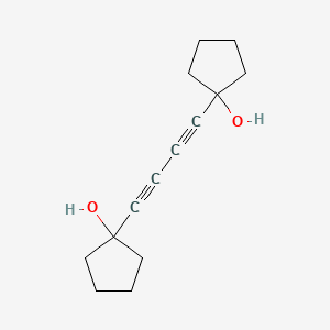 B1593792 Cyclopentanol, 1,1'-(1,3-butadiyne-1,4-diyl)bis- CAS No. 7179-09-1