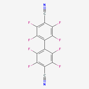 molecular formula C14F8N2 B1593801 2,2',3,3',5,5',6,6'-Octafluoro-4,4'-biphenyldicarbonitrile CAS No. 28442-30-0
