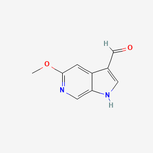 molecular formula C9H8N2O2 B1593803 5-methoxy-1H-pyrrolo[2,3-c]pyridine-3-carbaldehyde CAS No. 227180-23-6