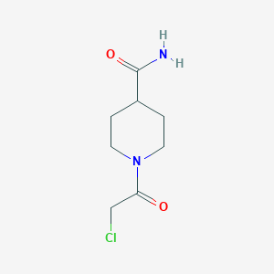 molecular formula C8H13ClN2O2 B1593805 1-(氯乙酰基)哌啶-4-甲酰胺 CAS No. 375359-83-4