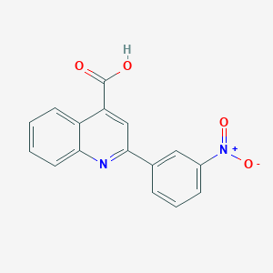 molecular formula C16H10N2O4 B1593810 2-(3-硝基苯基)喹啉-4-羧酸 CAS No. 70097-12-0