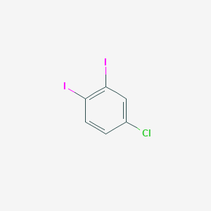 molecular formula C6H3ClI2 B159382 4-Chloro-1,2-diiodobenzene CAS No. 1608-45-3