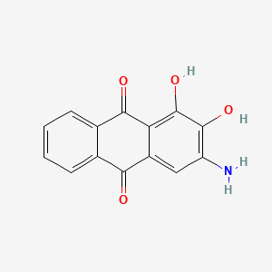 molecular formula C14H9NO4 B1593823 3-Amino-1,2-dihydroxyanthraquinone CAS No. 3963-78-8