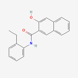 molecular formula C19H17NO2 B1593866 2-萘甲酰胺，N-(2-乙基苯基)-3-羟基- CAS No. 68911-98-8