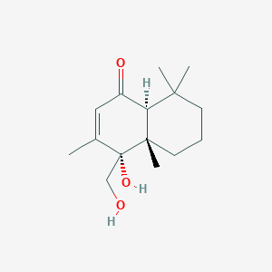 molecular formula C15H24O3 B159393 9alpha,11-Dihydroxydrim-7-en-6-one CAS No. 127681-58-7
