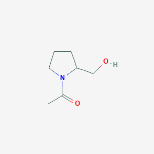 molecular formula C7H13NO2 B1593936 1-(2-(羟甲基)吡咯烷-1-基)乙酮 CAS No. 27822-68-0