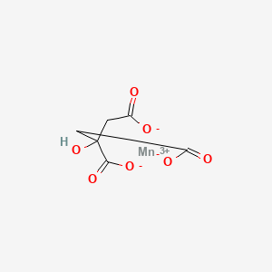 molecular formula C6H5MnO7 B1593969 1,2,3-Propanetricarboxylic acid, 2-hydroxy-, manganese(3+) salt (1:1) CAS No. 5968-88-7