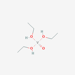 molecular formula C6H18O4V B159397 钒，三乙氧氧基-，(T-4)- CAS No. 1686-22-2