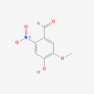 molecular formula C8H7NO5 B1593974 4-Hydroxy-5-methoxy-2-nitrobenzaldehyde CAS No. 2454-72-0
