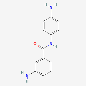 molecular formula C13H13N3O B1593975 3-氨基-N-(4-氨基苯基)苯甲酰胺 CAS No. 2657-93-4