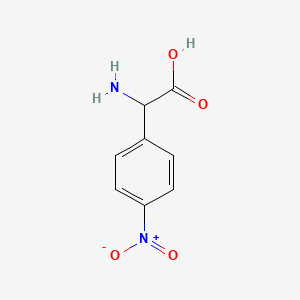 molecular formula C8H8N2O4 B1593976 2-Amino-2-(4-nitrophenyl)acetic acid CAS No. 5407-25-0