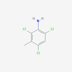 molecular formula C7H6Cl3N B1593980 2,4,6-Trichloro-3-methylaniline CAS No. 5400-76-0