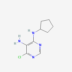 molecular formula C9H13ClN4 B1593983 6-Chloro-n4-cyclopentylpyrimidine-4,5-diamine CAS No. 5452-43-7