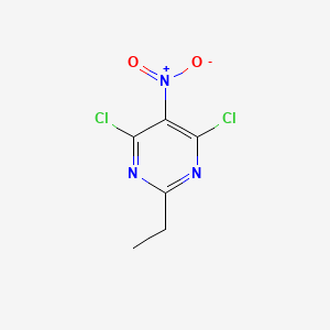 molecular formula C6H5Cl2N3O2 B1593986 4,6-Dichloro-2-ethyl-5-nitropyrimidine CAS No. 6237-95-2