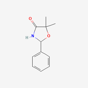 molecular formula C11H13NO2 B1593987 5,5-Dimethyl-2-phenyl-1,3-oxazolidin-4-one CAS No. 22200-16-4