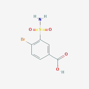 molecular formula C7H6BrNO4S B1593994 4-Bromo-3-sulfamoylbenzoic acid CAS No. 59815-19-9