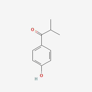 molecular formula C10H12O2 B1593997 1-(4-Hydroxyphenyl)-2-methylpropan-1-one CAS No. 34917-91-4