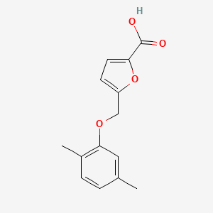 molecular formula C14H14O4 B1593998 5-[(2,5-二甲基苯氧基)甲基]呋喃-2-羧酸 CAS No. 364736-60-7