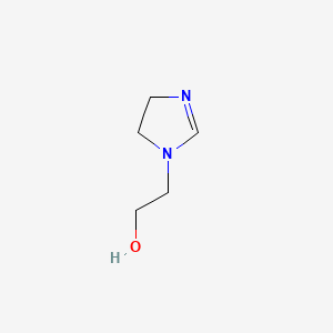 molecular formula C5H10N2O B1594007 1H-Imidazole-1-ethanol, 4,5-dihydro-, 2-norcoco alkyl derivs. CAS No. 61791-38-6