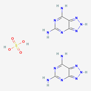 B1594028 1H-1,2,3-Triazolo(4,5-d)pyrimidine-5,7-diamine, sulfate (2:1) CAS No. 58502-11-7