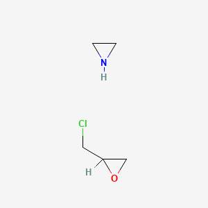 molecular formula C5H10ClNO B1594031 Aziridine, homopolymer, reaction products with epichlorohydrin CAS No. 68307-89-1