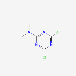 molecular formula C5H6Cl2N4 B1594046 4,6-二氯-N,N-二甲基-1,3,5-三嗪-2-胺 CAS No. 2401-64-1