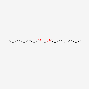 molecular formula C14H30O2 B1594051 Hexane, 1,1'-[ethylidenebis(oxy)]bis- CAS No. 5405-58-3