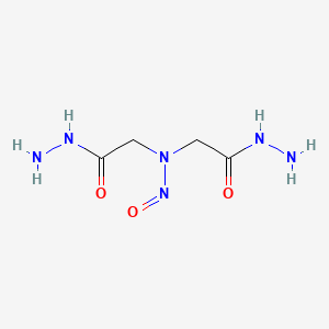 molecular formula C4H10N6O3 B1594063 N,N-bis(2-hydrazinyl-2-oxoethyl)nitrous amide CAS No. 5438-82-4