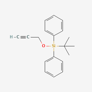 molecular formula C19H22OSi B1594077 Silane, (1,1-dimethylethyl)diphenyl(2-propynyloxy)- CAS No. 88159-06-2