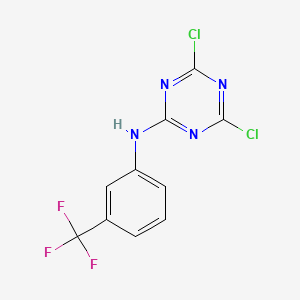 molecular formula C10H5Cl2F3N4 B1594083 4,6-Dichloro-N-[3-(trifluoromethyl)phenyl]-1,3,5-triazin-2-amine CAS No. 2394-87-8