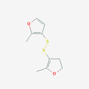 molecular formula C10H12O2S2 B1594089 2-Methyl-3-[(5-methyl-2,3-dihydrofuran-4-yl)disulfanyl]furan CAS No. 91265-97-3