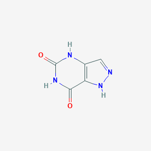 molecular formula C5H4N4O2 B159409 1H-Pyrazolo[4,3-d]pyrimidine-5,7(4H,6H)-dione CAS No. 135787-31-4