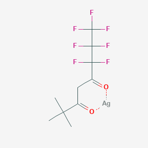 molecular formula C10H11AgF7O2 B1594091 6,6,7,7,8,8,8-Heptafluoro-2,2-dimethyloctane-3,5-dione;silver CAS No. 76121-99-8