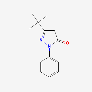B1594116 3-tert-Butyl-1-phenyl-2-pyrazolin-5-one CAS No. 6631-89-6
