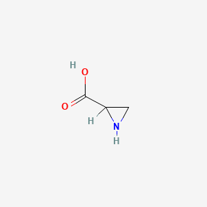 molecular formula C3H5NO2 B1594135 Aziridine-2-carboxylic acid CAS No. 54080-06-7