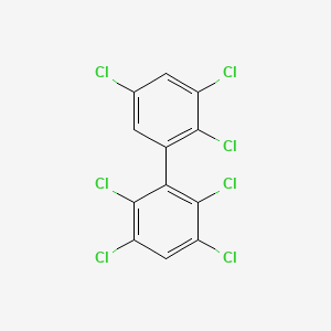 molecular formula C12H3Cl7 B1594149 2,2',3,3',5,5',6-Heptachlorobiphenyl CAS No. 52663-67-9