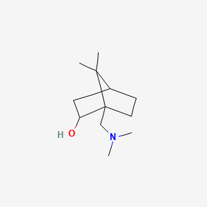molecular formula C12H23NO B1594153 Bicyclo(2.2.1)heptan-2-ol, 1-((dimethylamino)methyl)-7,7-dimethyl-, exo- CAS No. 58256-43-2