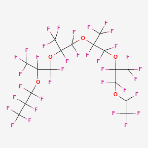 molecular formula C17HF35O5 B1594159 2H-三氟化三氟甲基-5,8,11,14-四(三氟甲基)-3,6,9,12,15-五氧十八烷 CAS No. 37486-69-4