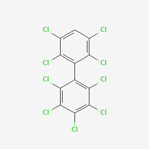 molecular formula C12HCl9 B1594209 2,2',3,3',4,5,5',6,6'-Nonachlorobiphenyl CAS No. 52663-77-1
