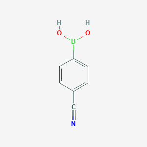 molecular formula C7H6BNO2 B159421 4-Cyanophenylboronic acid CAS No. 126747-14-6
