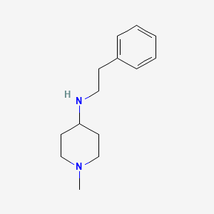 molecular formula C14H22N2 B1594212 (1-Methyl-piperidin-4-yl)-phenethyl-amine CAS No. 30508-81-7